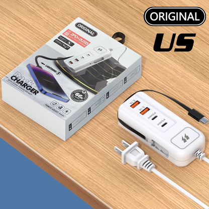 ⚡⚡【Plaćanje pouzećem】 USB produžni kabel i zaštita od prenapona | Smart Hub, 4 priključka, brzo punjenje za 30 minuta, sa zaštitom od prenapona | Organizirajte svoje računalo i putnu opremu ✨
