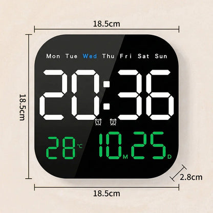 🛏️  Digitalni sat za dom i ured - nježno buđenje, recite zbogom dosadnim budilicama! Podesiva svjetlina, tihi rad noću. Također prikazuje temperaturu. Pouzdan pratitelj za vaš svakodnevni život. 🌙