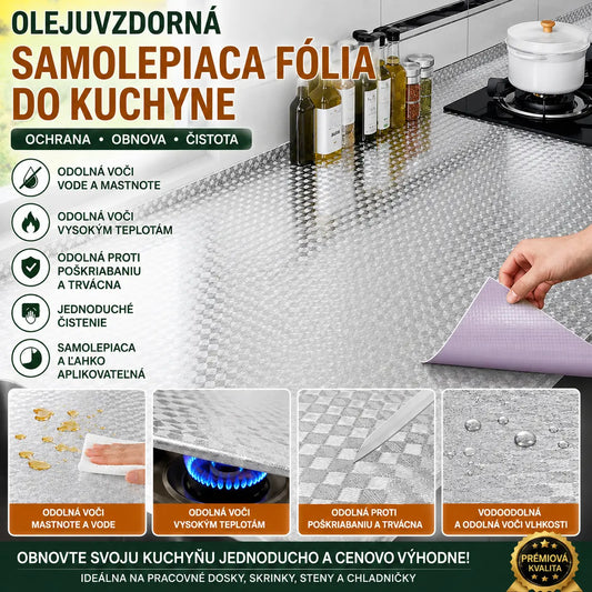 Samolepky do kuchyne: samolepky na stenu odolné voči oleju, vode, ohňu a vysokým teplotám.