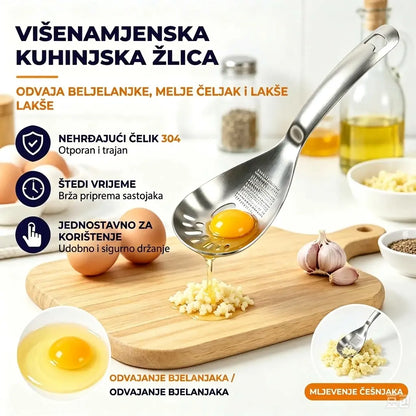 🔥50% popusta🔥🥄Višenamjenska žlica i cjedilo od nehrđajućeg čelika 304