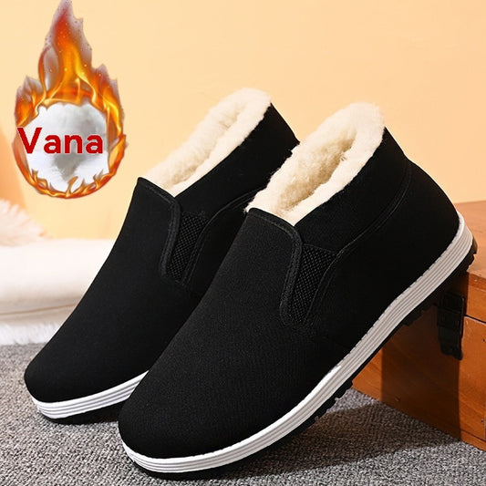 👞💥【39-44】Otoño e invierno 2025 nuevo estilo, zapatos de algodón cálido de terciopelo, botas antideslizantes, zapatos de trabajo antideslizantes 