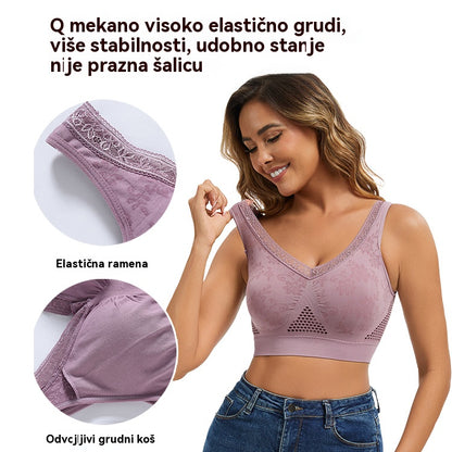 😍❤️ 【Plaćanje pouzećem】💥(35-120 kg)【Pakiranje od 3 komada】✨ Ženski grudnjak bez žice s visokom potporom