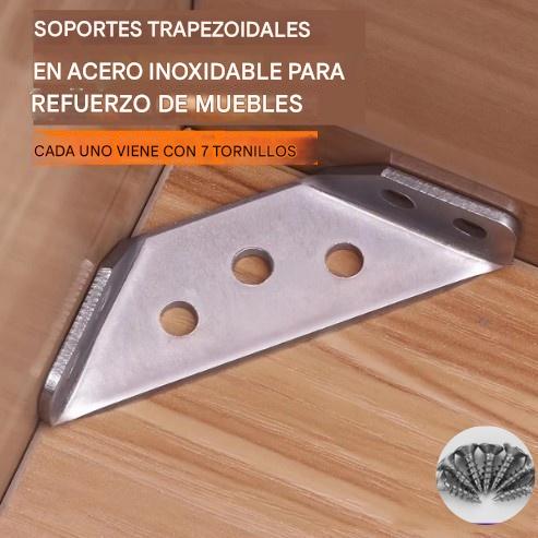 【12 buc】Suporturi de mobilier din oțel inoxidabil, colțare groase, fixatoare unghiulare 90° pentru mobilă-3877667