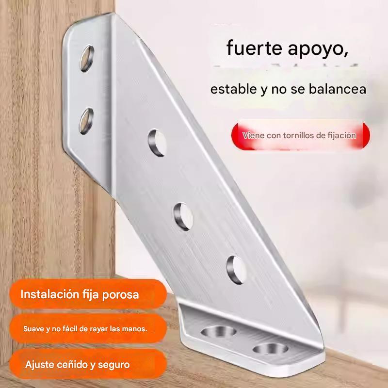 【12 buc】Suporturi de mobilier din oțel inoxidabil, colțare groase, fixatoare unghiulare 90° pentru mobilă-3877667