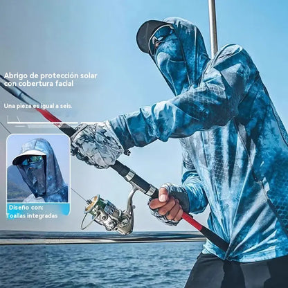 🔥🎏【M-5XL】Ropa de pesca transpirable con protección solar para hombre
