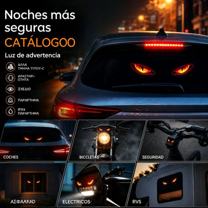 【Compra 1 y llévate 1 gratis】2 artículos por 26 euros.🚗👀 Luz de advertencia LED solar para coche | Capta toda la atención y mejora la seguridad al volante: inalámbrica, con detección automática y aplicación universal ✨