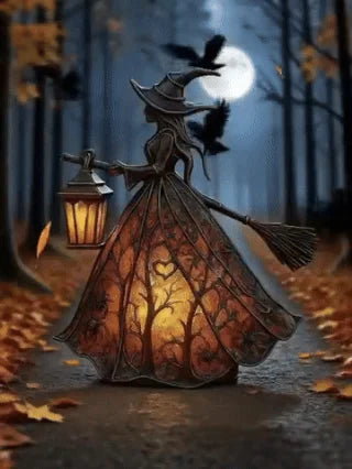 🧙‍‍♀️Zastrašujući gotički ukras za lampu, jedinstvena ukrasna figurica za stolnu lampu, noćno svjetlo na nogama, pogodno za dom, trijem, ured, ukras za zabavu