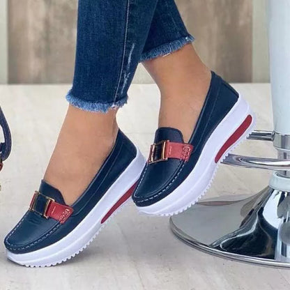 🩰【Reducere Limitată】Pantofi Femei Confortabili Cu Talpă Groasă și PU, Stil Casual-