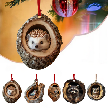 【5/10 PCS】🎄Critter Decorațiune pentru pomul de Crăciun. Decorațiune suspendată pentru animale mici-3840627