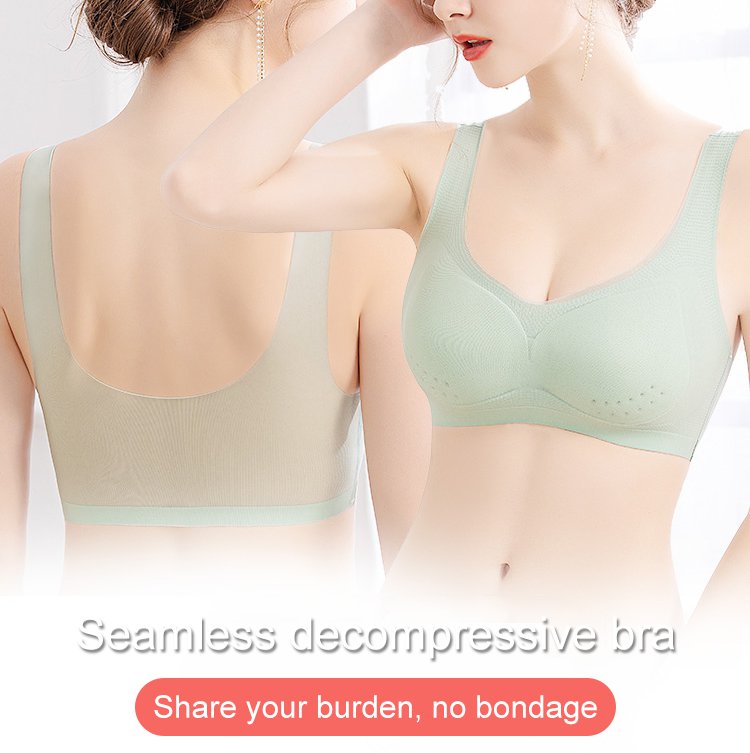 🏆【Promocija—set od 3 dijela 50% popusta】【40-120 kg】🎀2026 Bešavni grudnjak od ledene svile, podizanje i oblikovanje, protiv opuštanja i skupljanja