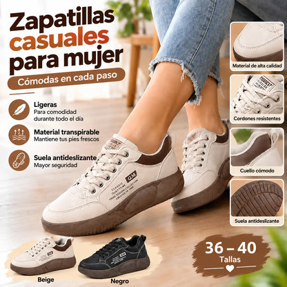 【35-40】Zapatos casuales modernos con suela gruesa, nuevo modelo, 2026.
