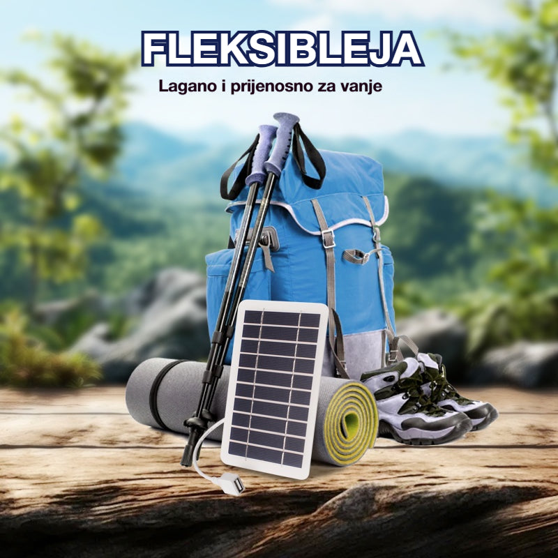 🌞Ljetni specijal: 50% popusta! 🔋Ultralagani solarni panel (2W 5V) - Prijenosni USB punjač, savršen za planinarenje i kampiranje - Višenamjenski te vodootporan i otporan na vremenske uvjete