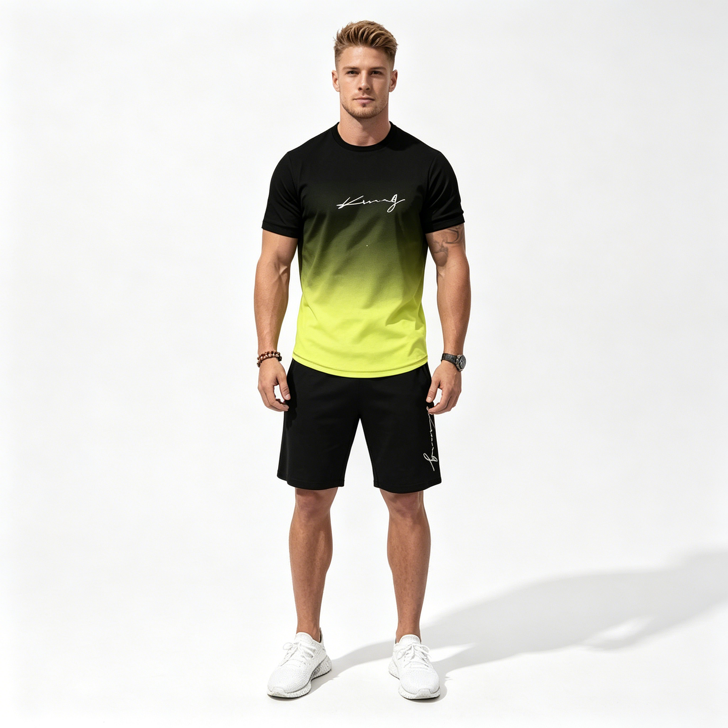 Novo za 2026.: 🌬️🏃‍♂️【S-6XL】Muški prozračni, brzosušeći sportski set (majica + kratke hlače) — Ostanite suhi tijekom vježbanja、moderan i atraktivan.