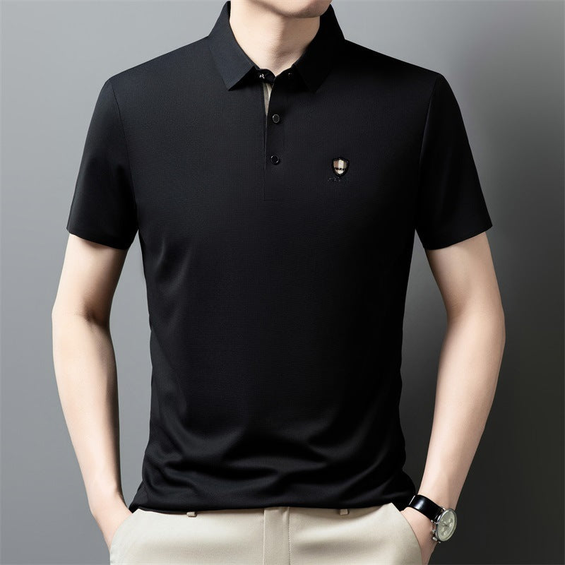 【Novi dolazak, vremenski ograničen popust】【M-4XL】👔👔Ljeto 2026. Nova polo majica kratkih rukava s ovratnikom od ledene svile