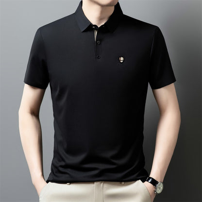 【Novi dolazak, vremenski ograničen popust】【M-4XL】👔👔Ljeto 2026. Nova polo majica kratkih rukava s ovratnikom od ledene svile