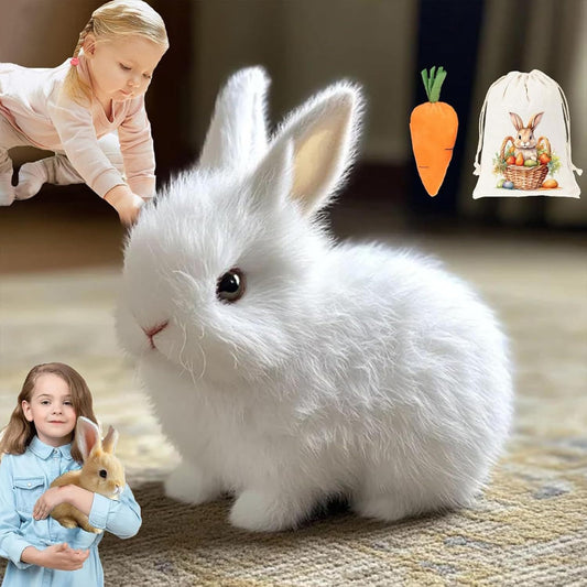 🔥💥🐰🐇【Jucării noi】Jucărie drăguță de iepure, jucărie de pluș electrică super simulare iepure