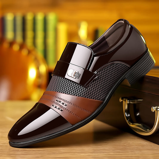 🔥👞【38-48】2025 pantofi de afaceri din piele naturală pentru bărbați, la modă nouă-3858001