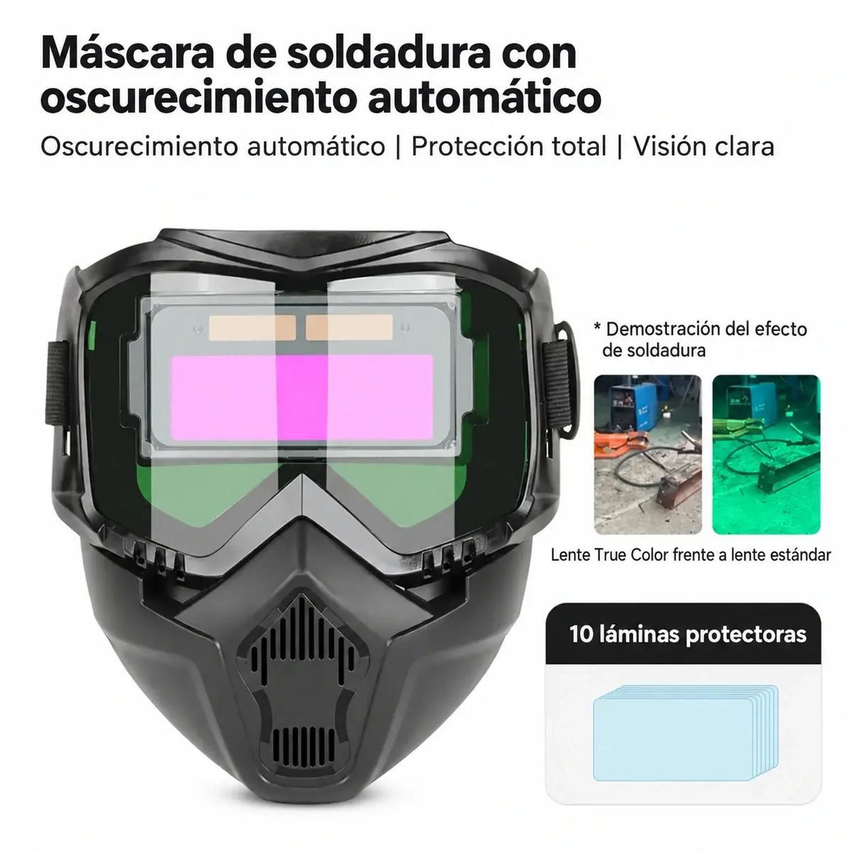 🔥😎 Potpuno automatska zaštitna maska za zavarivanje s automatskim zatamnjivanjem