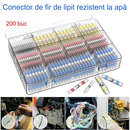 【100 bucăți】 Manșon de etanșare multifuncțional pentru repararea ruperii sârmei, kit conector de sudură termocontractabil conector de sârmă-3872033