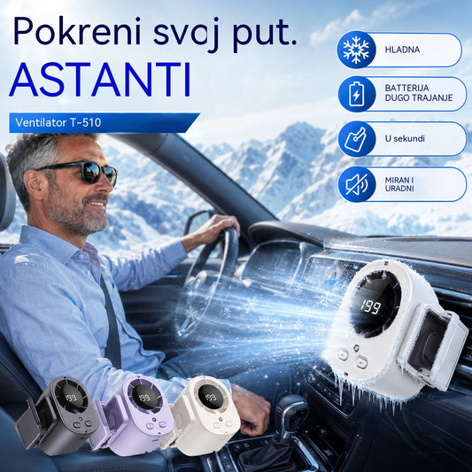 🌀❄Novi USB ventilator velikog kapaciteta s LED digitalnim zaslonom za automobilsku i vanjsku upotrebu
