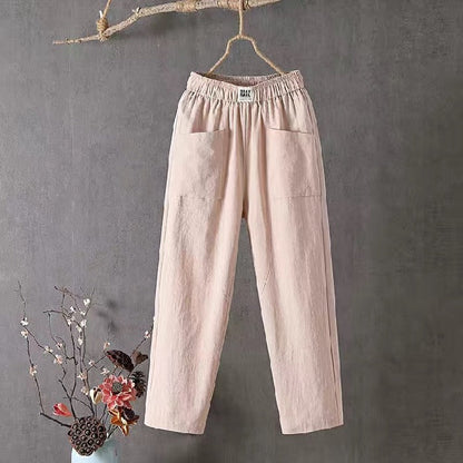 🌿🌈【Cel mai vândut】【M-4XL】Pantaloni largi pentru femei, de primăvară, noi, 2025, pantaloni casual confortabili
