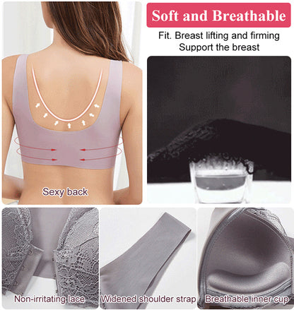 ✨【Pachet de 2】❤️【40-100kg】Sutien cu arici pentru femei cu nasturi în față 🎉49% OFF.