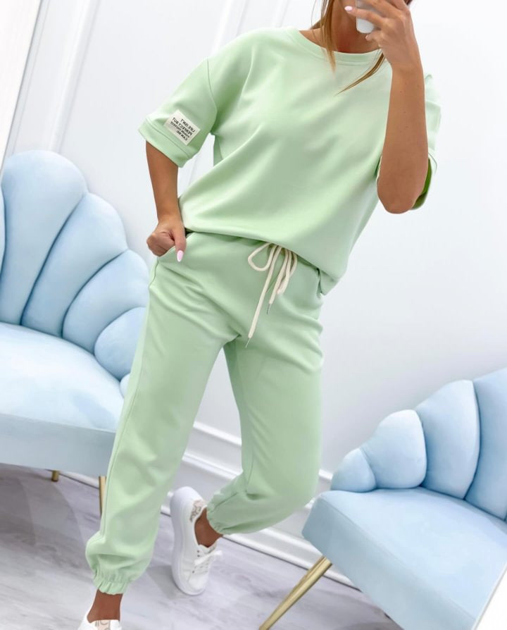 🔥【Vremenski ograničeno 50% popusta】👚👖【S-5XL】Ljetni ženski modni ležerni jednobojni set širokog kroja –Vremenski ograničena posebna ponuda, nabavite ga za pola cijene, maksimalna vrijednost!