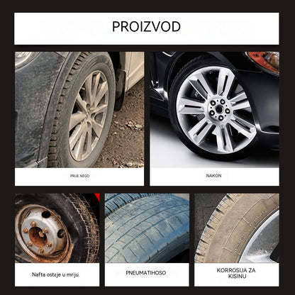 ✨ Visokokvalitetni vosak za čišćenje i poliranje naplataka 🚗 Ostavlja gume kao nove u trenutku | Intenzivan crni sjaj, dugotrajna zaštita – Kupite 2, dobijte 2 gratis