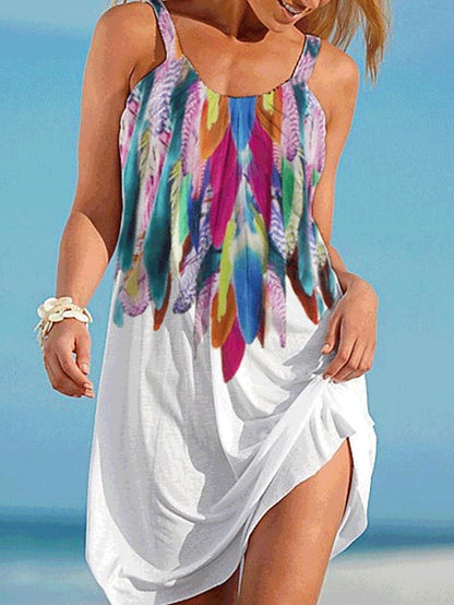 🔥👗 [S-5XL] Ženska ljetna haljina za plažu s printom, savršena za putovanja i odmor
