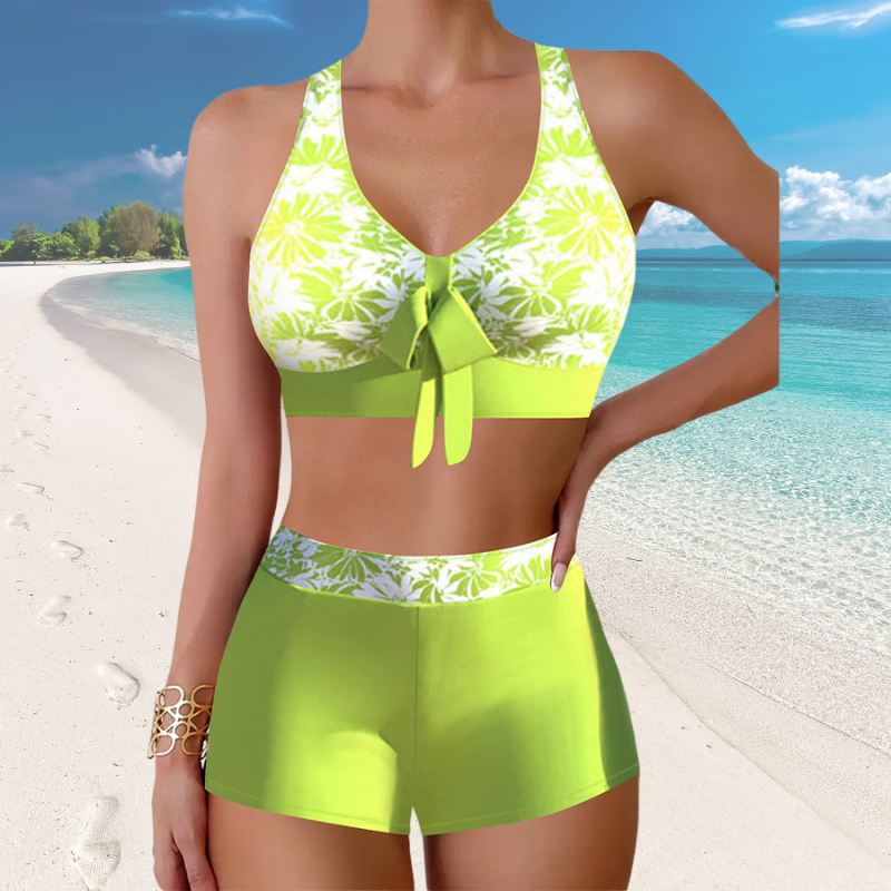 👙🌴Noul costum de baie cu imprimeu divizat din 2025 – moale și prietenos cu pielea