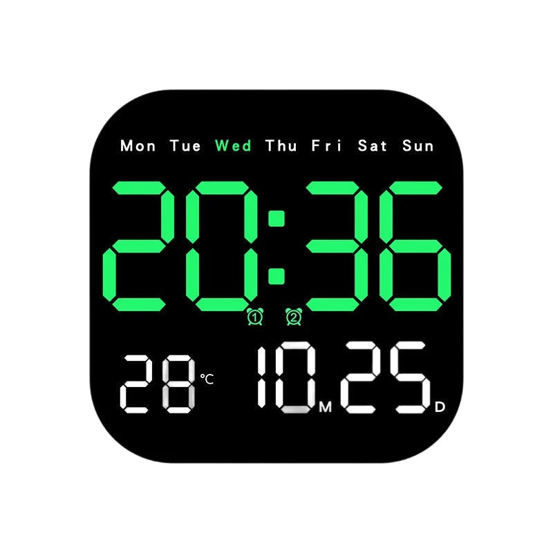 🛏️  Digitalni sat za dom i ured - nježno buđenje, recite zbogom dosadnim budilicama! Podesiva svjetlina, tihi rad noću. Također prikazuje temperaturu. Pouzdan pratitelj za vaš svakodnevni život. 🌙