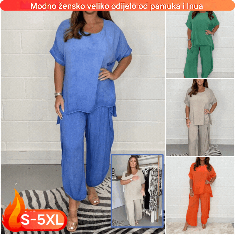 💞【Kupite 1, dobijte 1 gratis】【S-5XL】Modni ženski ležerni set većih veličina