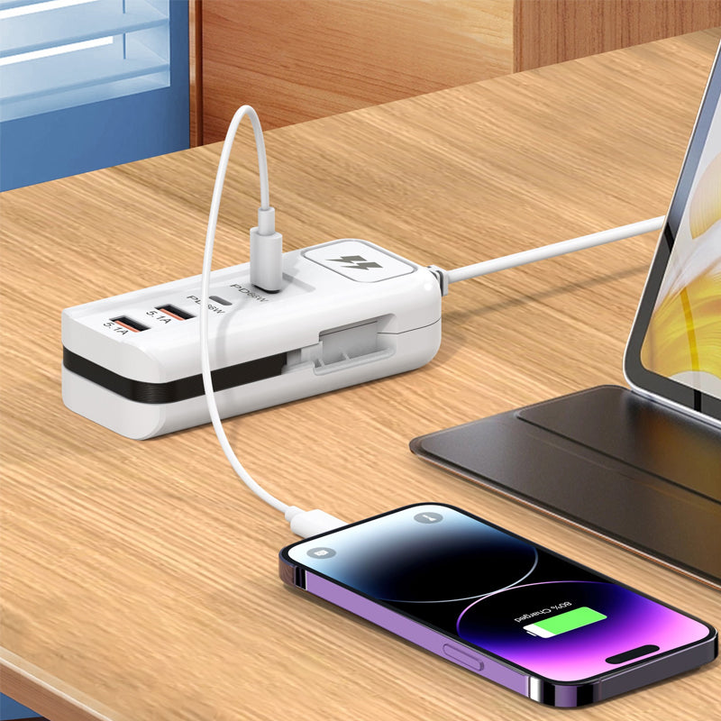 ⚡⚡【Plaćanje pouzećem】 USB produžni kabel i zaštita od prenapona | Smart Hub, 4 priključka, brzo punjenje za 30 minuta, sa zaštitom od prenapona | Organizirajte svoje računalo i putnu opremu ✨