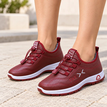 【35-41】Zapatos de Mujer de Terciopelo y Cuero Genuino Hechos a Mano, Nuevo Estilo de Invierno