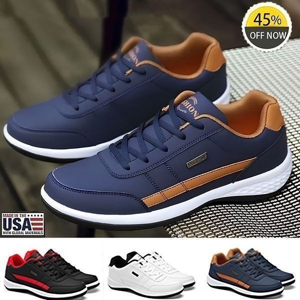 ✨【38-48】Nuevas zapatillas ortopédicas de cuero cómodas para hombre, a partir de 2026