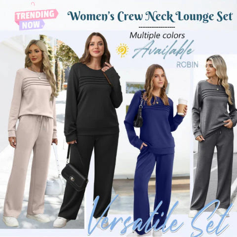 🔥【S-5XL】💖Ženski set sportske odjeće za ležerno nošenje: Visokokvalitetna pamučna majica dugih rukava + hlače - ✅️Plaćanje pouzećem