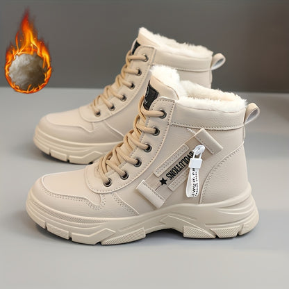 🔥【50% REDUCERE】🥰🥰【35-45】Cizme de zăpadă de iarnă cu fermoar lateral pentru femei-3839366
