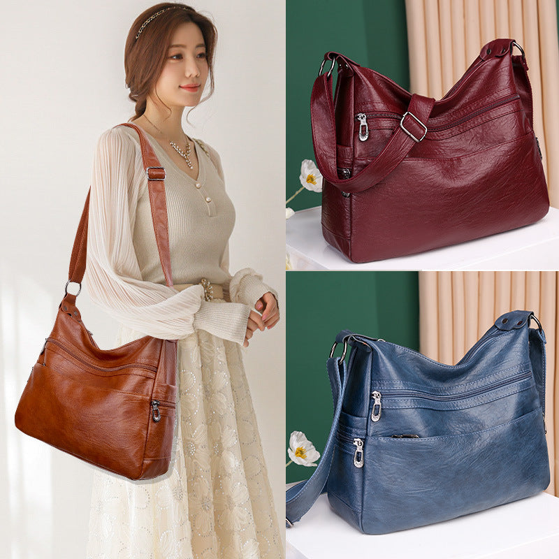 👜【45% OFF】Nouă geantă de umăr din piele moale pentru femei-3856524