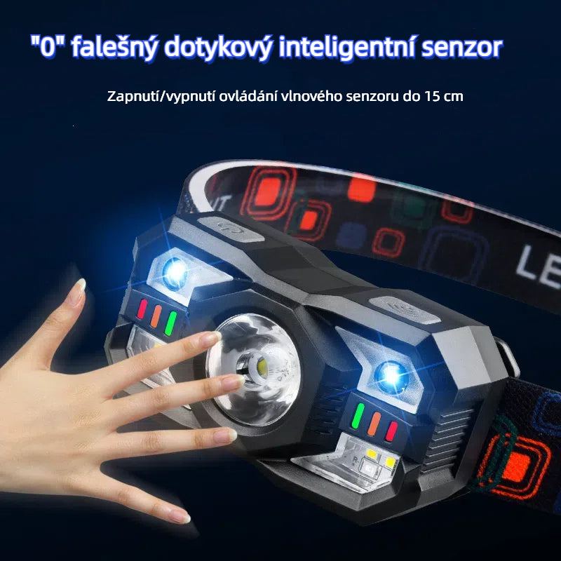 💡🌟【Kúpte jeden a druhý zadarmo】🔥🔥Chytré senzorové svietidlo s čelenkou, extra dlhá výdrž batérie, vonkajšie nočné rybárčenie, čelenka