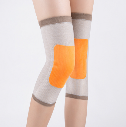 🔥【Cumpărați 1, primiți 1 gratuit】✅【40-105kg】Înveliș termic pentru genunchi din cașmir, Are elastic sus tine genunchiul sau tine de cald❤️-3872322