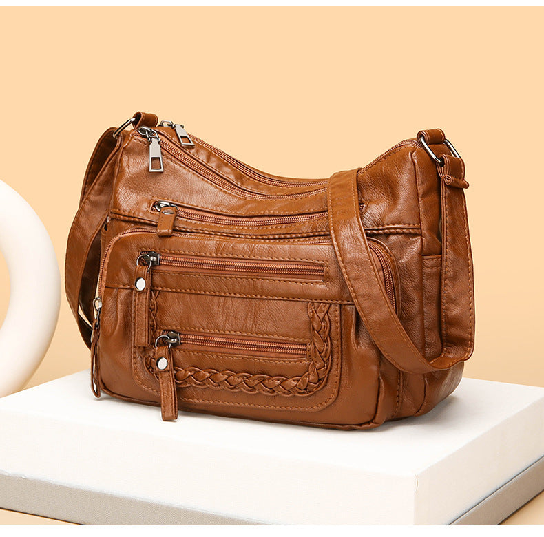 💥【Oferta pe timp limitat】👜👜Nouă geantă de umăr din piele moale de mare capacitate-3856549