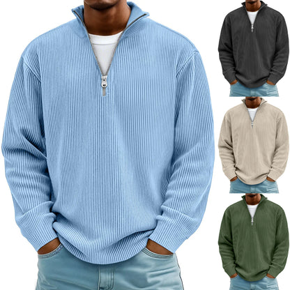 🔥【S-5XL】Нов мъжки суитшърт с яка стойка, есен/зима 2025