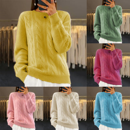 🔥⛄【S-XL】Toamna și iarna 2024, nou pulover de înaltă calitate pentru femei, la modă, de culoare uni -3842016
