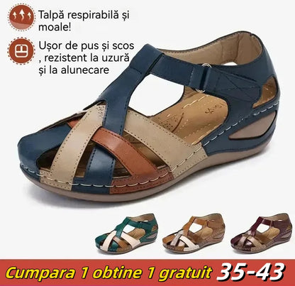 🔥🩰【35-43】Sandale romane confortabile din piele moale pentru femei