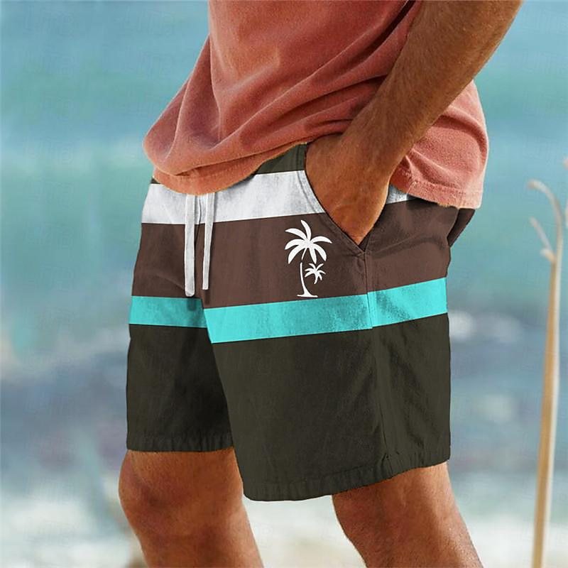 【Ofertă de vară💥】【S-6XL】Pantaloni de baie bărbați 2025, stilati, cu imprimeu multicolor