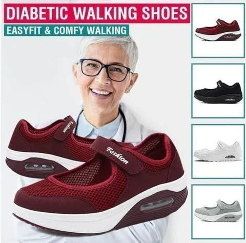 👟💨【Lansare de produse noi la preț special】【35-43】 Pantofi noi, confortabili din plasă, cu pernă de aer--3895270
