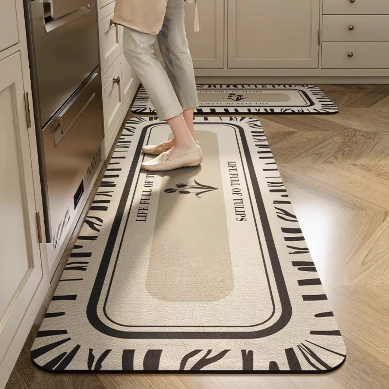 💦💥【Plaćanje pouzećem】💥【40*60+40*120 cm】Protuklizna, visoko upijajuća prostirka za kuhinju i kupaonicu