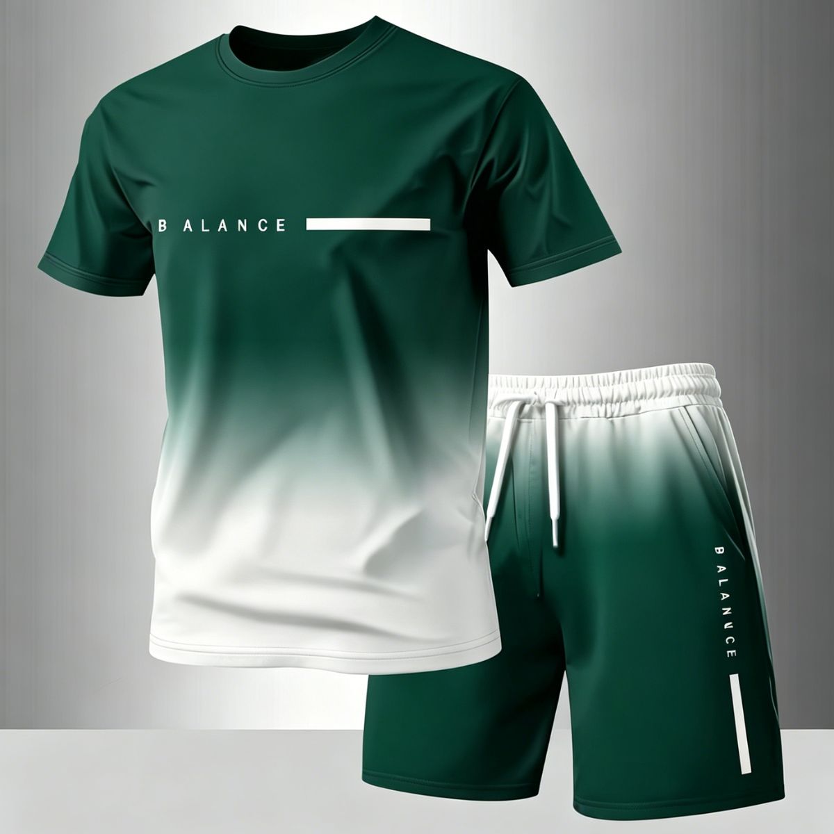 Nuevo conjunto de verano de manga corta de algodón puro multicolor para hombre 2026