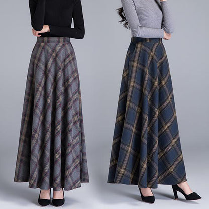 👗【Reducere pe timp limitat】【M-3XL】2024 fustă de lână îngroșată de toamnă și iarnă nouă pentru femei-3844959