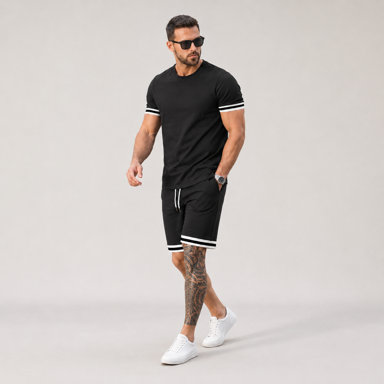 🔥【Popust na novo】【S-3XL】🔥 Muško odijelo za plažu širokog kroja, mekano i prozračno, vrlo fleksibilno i udobno, omogućuje nesmetano kretanje.